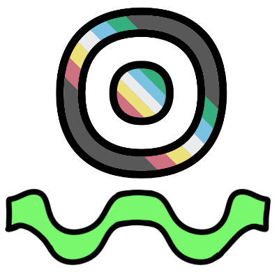 a disability sun symbol above a wavy green line